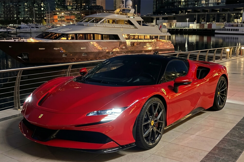 Ferrari-SF90-Supercar-Hire-Docklands-02